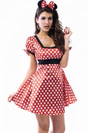 Costumes Spoon Neck Minnie Dress