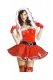 Christmas Costume Bowtie Strapless Tutu Bottom Princess Santa Dress