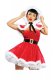 Christmas Costume Hooded Shawl Red Winter Santa Dress