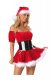 Christmas Costume Sleeve-off Shoulder Strapless Santa Dress