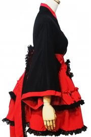 Adult Costumes Red and Black Lolita Dress