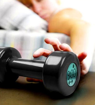 Accessories Laze Buster - Electronic Dumbbell Alarm Clock - Click Image to Close