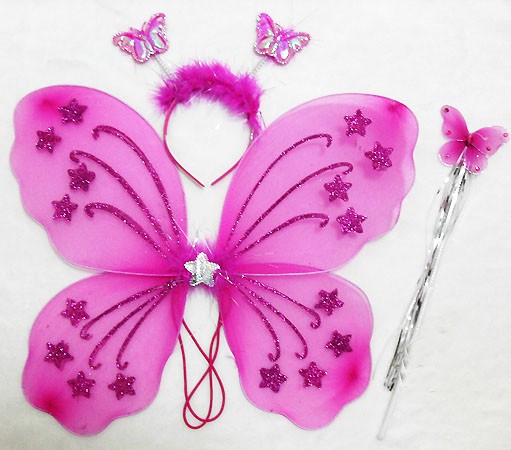 Accessories Kids Hairband Fairy Stick and Wings - Click Image to Close