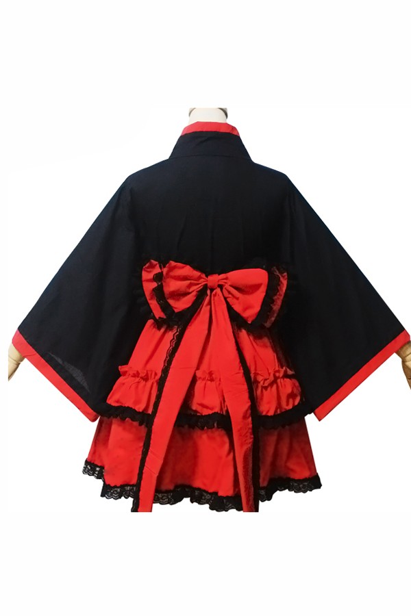 Adult Costumes Red and Black Lolita Dress - Click Image to Close