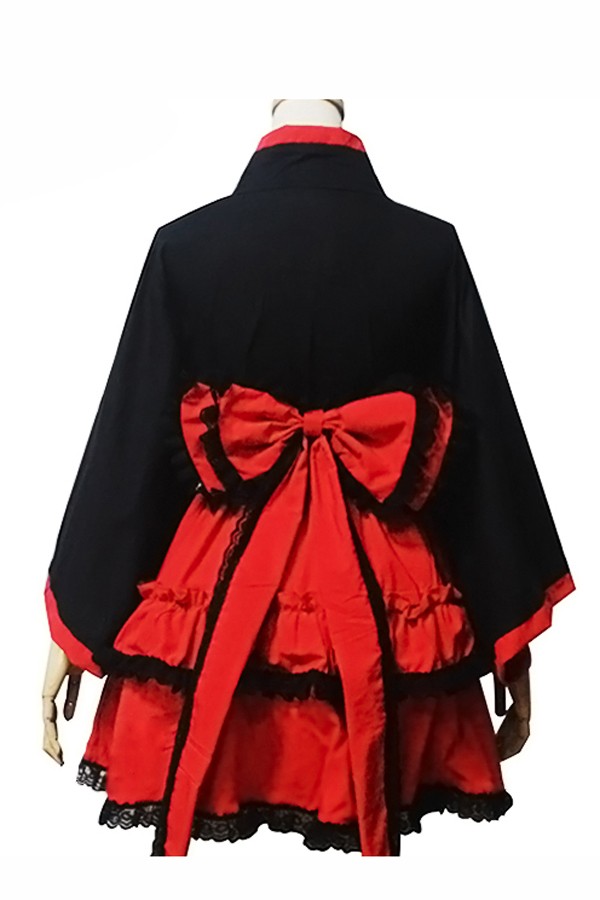 Adult Costumes Red and Black Lolita Dress - Click Image to Close